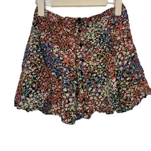 Urban outfitters floral mini skirt